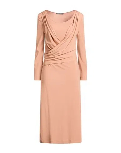 Alberta Ferretti Woman Midi Dress Blush Size 6 Viscose In Pink