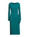 Alberta Ferretti Woman Midi Dress Deep Jade Size 10 Viscose In Green