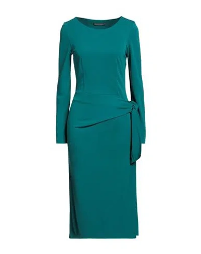 Alberta Ferretti Woman Midi Dress Deep Jade Size 10 Viscose In Green