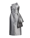Alberta Ferretti Woman Midi Dress Grey Size 6 Polyester, Silk, Polyamide, Elastane In Grey