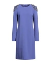 Alberta Ferretti Woman Midi Dress Mauve Size 10 Polyester, Virgin Wool, Elastane In Purple