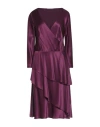 Alberta Ferretti Woman Midi Dress Purple Size 8 Silk
