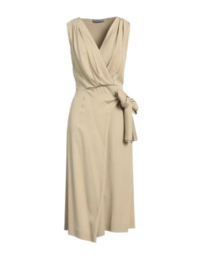 Alberta Ferretti Midi Dresses In Sage Green