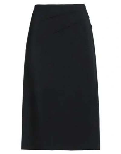 Alberta Ferretti Woman Midi Skirt Black Size 10 Viscose, Elastane