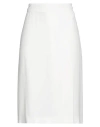 Alberta Ferretti Woman Midi Skirt White Size 4 Acetate, Viscose In White