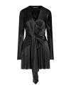 Alberta Ferretti Woman Mini Dress Black Size 12 Acetate, Silk