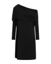 Alberta Ferretti Woman Mini Dress Black Size 10 Viscose, Elastane