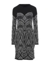 Alberta Ferretti Short Dresses In Black