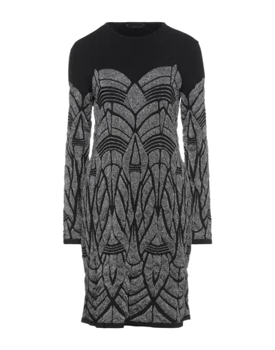 Alberta Ferretti Short Dresses In Black