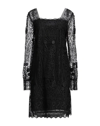 Alberta Ferretti Woman Mini Dress Black Size 12 Polyester