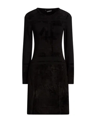 Alberta Ferretti Woman Mini Dress Black Size 4 Virgin Wool