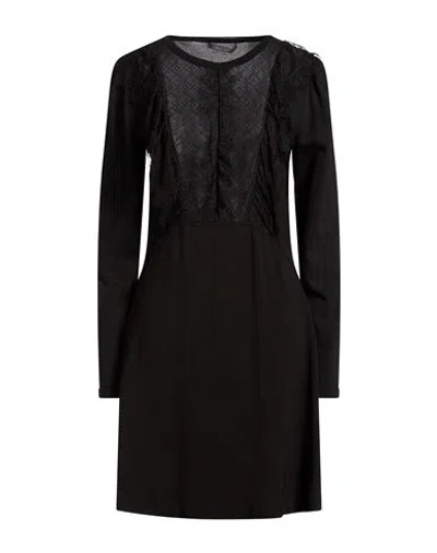 Alberta Ferretti Woman Mini Dress Black Size 4 Viscose, Polyamide