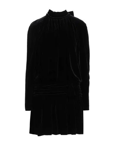 Alberta Ferretti Woman Mini Dress Black Size 4 Viscose, Silk