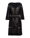 Alberta Ferretti Woman Mini Dress Black Size 8 Cotton, Polyamide In Black