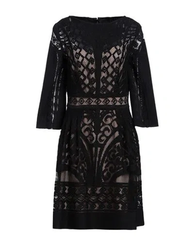 Alberta Ferretti Woman Mini Dress Black Size 8 Cotton, Polyamide