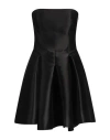 Alberta Ferretti Mini Dress In Black