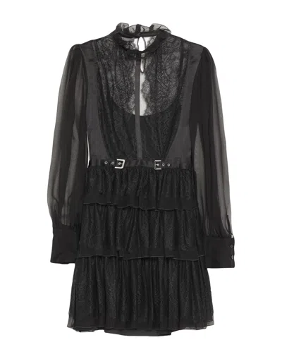 Alberta Ferretti Short Dresses In Black