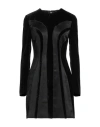 Alberta Ferretti Woman Mini Dress Black Size 8 Viscose, Silk, Acetate In Black