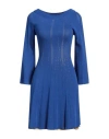 Alberta Ferretti Woman Mini Dress Blue Size 4 Viscose, Polyamide, Polyester In Blue