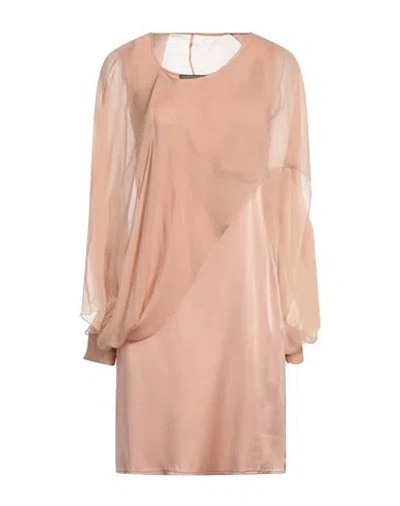 Alberta Ferretti Woman Mini Dress Blush Size 10 Acetate, Silk In Pink