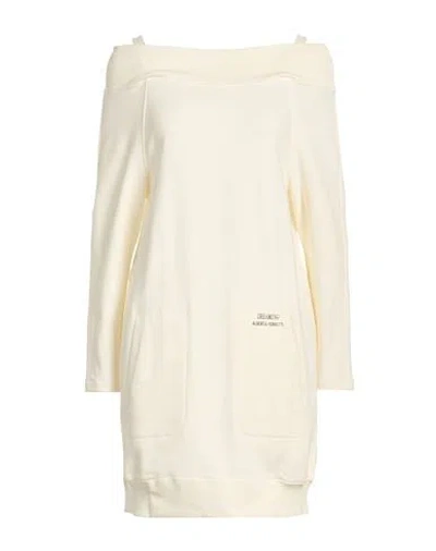 Alberta Ferretti Woman Mini Dress Cream Size 4 Cotton, Elastane In White