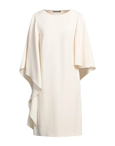 Alberta Ferretti Woman Mini Dress Cream Size 4 Acetate, Viscose In White