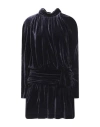 ALBERTA FERRETTI ALBERTA FERRETTI WOMAN MINI DRESS DARK PURPLE SIZE 8 VISCOSE, SILK