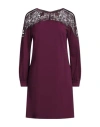 Alberta Ferretti Woman Mini Dress Plum Size 6 Viscose, Polyamide, Elastane In Purple