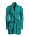 Alberta Ferretti Woman Mini Dress Emerald Green Size 6 Polyester, Silk In Green