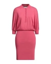 Alberta Ferretti Woman Mini Dress Fuchsia Size 4 Viscose, Polyamide In Pink