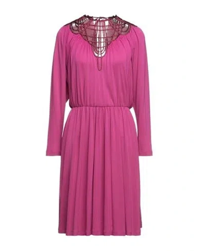 Alberta Ferretti Short Dresses In Red