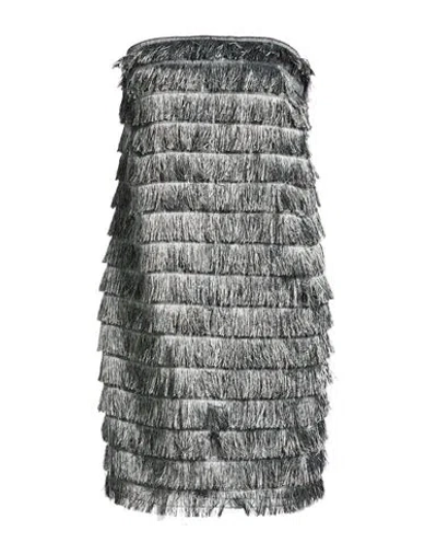Alberta Ferretti Woman Mini Dress Grey Size 8 Polyester, Polyimide, Elastane In Gray