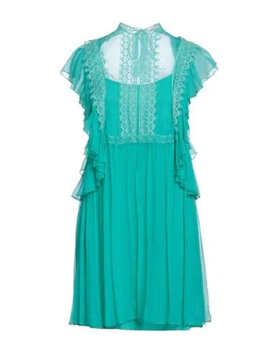 Alberta Ferretti Woman Mini Dress Light Green Size 4 Acetate, Elastane