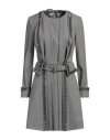 Alberta Ferretti Woman Mini Dress Light Grey Size 4 Virgin Wool, Elastane In Grey