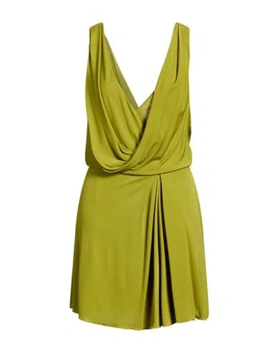 Alberta Ferretti Woman Mini Dress Military Green Size 6 Viscose