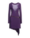 Alberta Ferretti Woman Mini Dress Purple Size 8 Viscose In Purple