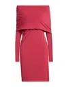 Alberta Ferretti Short Dresses In Red