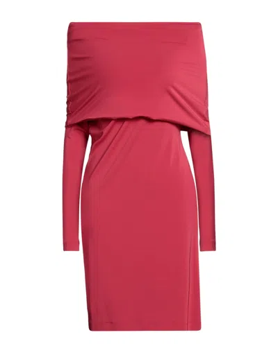 Alberta Ferretti Short Dresses In Red