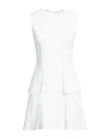 Alberta Ferretti Woman Mini Dress White Size 6 Viscose, Elastane
