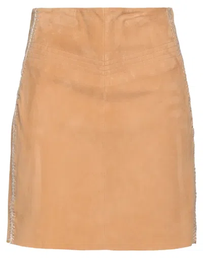 Alberta Ferretti Mini Skirts In Beige