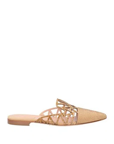 Alberta Ferretti Woman Mules & Clogs Beige Size 9 Leather In Neutral