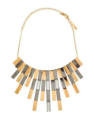 Alberta Ferretti Woman Necklace Gold Size - Metal