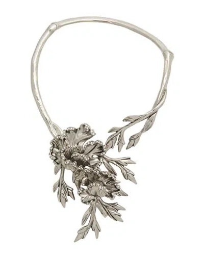 Alberta Ferretti Woman Necklace Silver Size - Metal