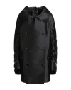 Alberta Ferretti Woman Overcoat & Trench Coat Black Size 4 Polyester, Silk