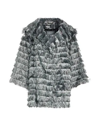 Alberta Ferretti Woman Overcoat & Trench Coat Grey Size 8 Polyester In Gray
