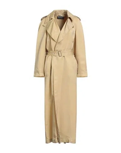 Alberta Ferretti Woman Overcoat & Trench Coat Sand Size 4 Cupro, Silk In Neutral