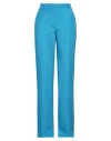 Alberta Ferretti Woman Pants Azure Size 10 Viscose, Linen, Cotton In Blue