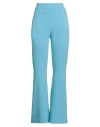 Alberta Ferretti Woman Pants Azure Size 8 Virgin Wool, Cashmere, Polyamide, Elastane In Blue