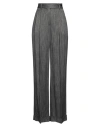 Alberta Ferretti Tailored Straight-leg Trousers With Subtle Pinstripe Pattern In Gray