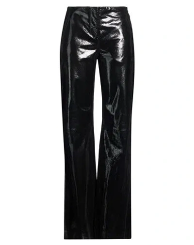 Alberta Ferretti Woman Pants Black Size 6 Leather